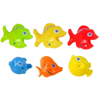 LEAN TOYS Großes Angelspiel mit Angelrute Let's Go Fishing! 11 Elemente