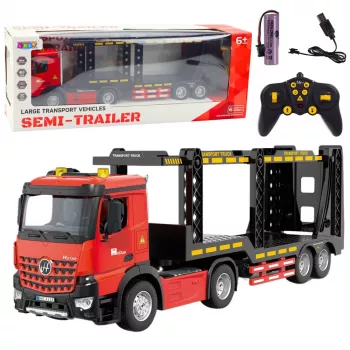 LEAN TOYS Large Lora Abschleppwagen ferngesteuert RC 2.4G 6CH Rot