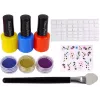 LEAN TOYS Großes Nagellack-Set Nagellacke Aufkleber Zehenspreizer