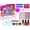 LEAN TOYS Großes Nagellack-Set Nagellacke Aufkleber Zehenspreizer