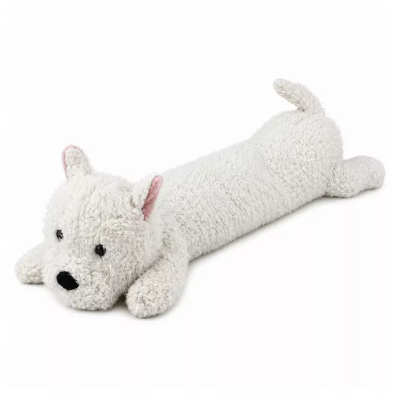 LEAN TOYS Großer Plüsch-West Highland Terrier Kuscheltier Maskottchen Weiß 90 cm
