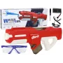 LEAN TOYS Große rote Wasserpistole 750ml mit Brille