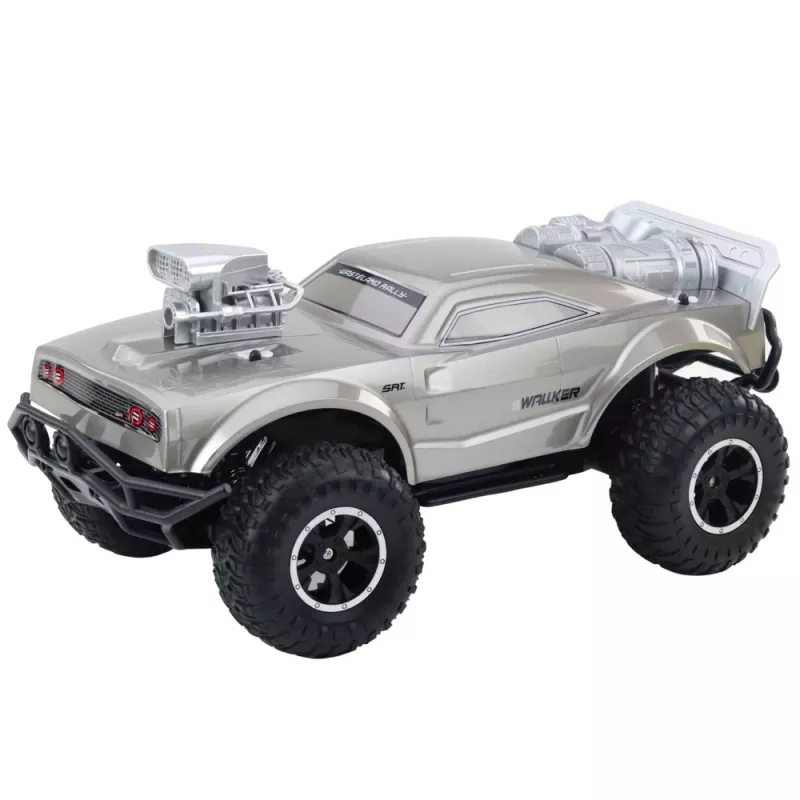 LEAN TOYS Großer ferngesteuerter Off-Road-Sportwagen RC Silber 1:8