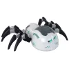 LEAN TOYS Große ferngesteuerte RC Spinne, batteriebetrieben, Weiß und Grau