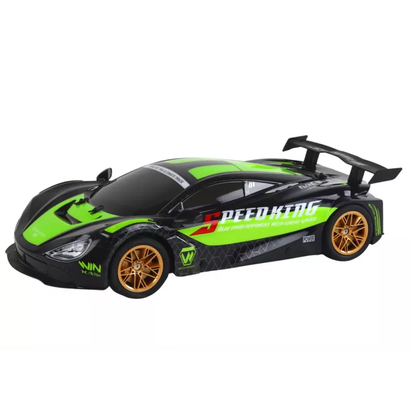 LEAN TOYS Großer ferngesteuerter Sportwagen 1:10 Grün und Schwarz