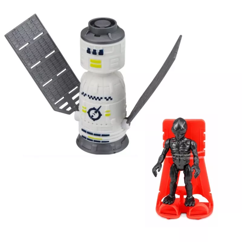 LEAN TOYS Großes Weltraum-Set UFO Raketen Rover Fahrzeuge Raumschiff Alien 8 Stück