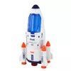 LEAN TOYS Großes Weltraum-Set UFO Raketen Rover Fahrzeuge Raumschiff Alien 8 Stück