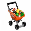 LEAN TOYS Großer Supermarkt-Kassenwagen-Set - 60 Teile mit Licht, Sound & Zubehör, Rollenspielzeug für Kinder ab 3 Jahren