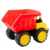 LEAN TOYS Großer Kipper für Kinder Sand-Baufahrzeug Rot-Gelb