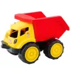 LEAN TOYS Großer Kipper für Kinder Sand-Baufahrzeug Rot-Gelb