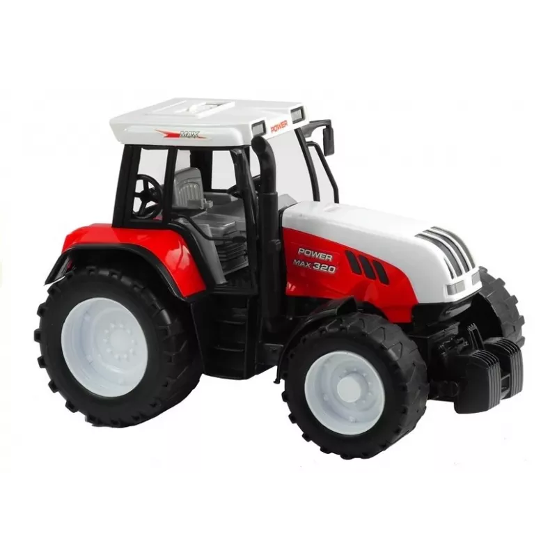 LEAN TOYS Großer Traktor mit Anhänger, landwirtschaftliche Maschine, 65 cm