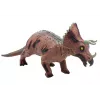 LEAN TOYS Große Triceratops-Dinosaurierfigur mit Sound 36 cm Braun