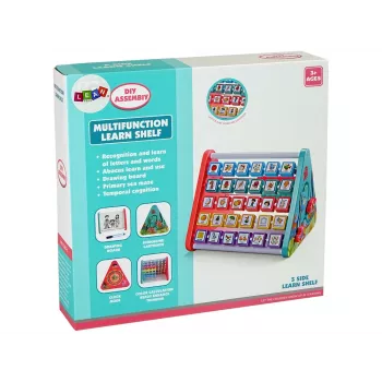 LEAN TOYS Lernregal Dreieck Zähler Buchstaben Objekte Tiere