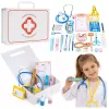 LEAN TOYS Kleiner Doktor-Set - Medizinische Werkzeuge - Echte Accessoires - 36 Teile