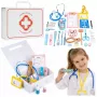 LEAN TOYS Kleiner Doktor-Set - Medizinische Werkzeuge - Echte Accessoires - 36 Teile