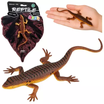 LEAN TOYS Echse Vivipar Gummi Figur Dehnbar Realistisch 12,5 cm