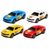 LEAN TOYS Lora Transporter Abschleppwagen mit 4 Autos, Lichtern & Geräuschen – Reibungsbetriebener Auto-Transporter mit abnehmbarem Anhänger