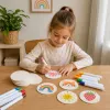 LEAN TOYS Magic 3D Malpapier DIY Holzpulpe-Scheiben 20 Stück 6 cm