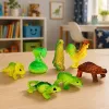 LEAN TOYS Magic Egg Schlüpfender Dinosaurier im Wasser Ei Weiß 6,5 cm