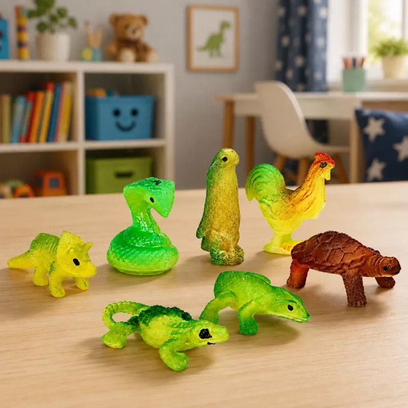 LEAN TOYS Magic Egg Schlüpfender Dinosaurier im Wasser Ei Weiß 6,5 cm