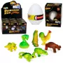 LEAN TOYS Magic Egg Schlüpfender Dinosaurier im Wasser Ei Weiß 6,5 cm