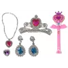 LEAN TOYS Magical Fairy Tale Princesses Set mit interaktivem Zauberstab, Licht, Sound und Sternprojektor-Funktion