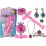 LEAN TOYS Magical Fairy Tale Princesses Set mit interaktivem Zauberstab, Licht, Sound und Sternprojektor-Funktion