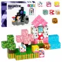 LEAN TOYS Magnetische Bausteine 50-teiliges Set – 3D Pixel Einhorn Würfel, ABS Kunststoff, Kreatives Konstruktionsspielzeug