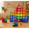 LEAN TOYS Magnetische Konstruktionsblöcke 3D Paneele Kreativ STEM Bunt 100 Stück