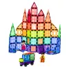 LEAN TOYS Magnetische Konstruktionsblöcke 3D Paneele Kreativ STEM Bunt 100 Stück