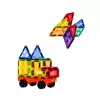 LEAN TOYS Magnetische Bausteine 3D-Platten Kreativ STEM Bunt 85 Stk.