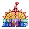 LEAN TOYS Magnetische Bausteine 3D-Platten Kreativ STEM Bunt 85 Stk.