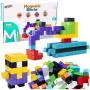 LEAN TOYS Magnetische Bausteine Würfel 3D Blöcke Bunt 96 Teile