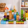 LEAN TOYS Magnetische Konstruktionsblöcke Würfel Quadratische Welt 3D 114 Teile
