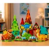 LEAN TOYS Magnetische Bausteine Dinosaurier Vulkan 31 Teile