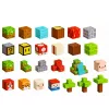 LEAN TOYS Magnetische Bausteine Pixel World Farbige Würfel 146 Teile