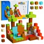 LEAN TOYS Magnetische Bausteine Pixel World Farbige Würfel 146 Teile