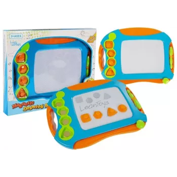 LEAN TOYS Magnetic Drawing Board with Geometrical Stamps