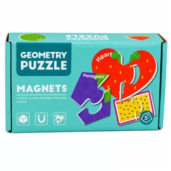 LEAN TOYS Magnetpuzzle Lernfrüchte 30 Teile – Pädagogische Fruchtmagnete für Tafeln, Whiteboards & Kühlschränke