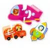 LEAN TOYS Magnetpuzzle Fahrzeuge Lernspielzeug Verkehrsmittel Set 30 Teile