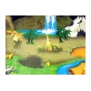 LEAN TOYS Matte mit Dinosauriern pädagogischer Teppich - rutschfeste Spielmatte für Kinder, ab 12 Monaten, strapazierfähiges Polyester, Dinosaurier-Thema, Innenbereich