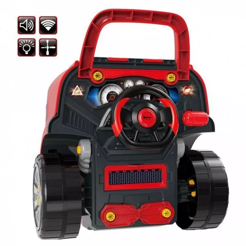 LEAN TOYS Mechanikerset, LKW zum Zerlegen, Werkstattwerkzeuge