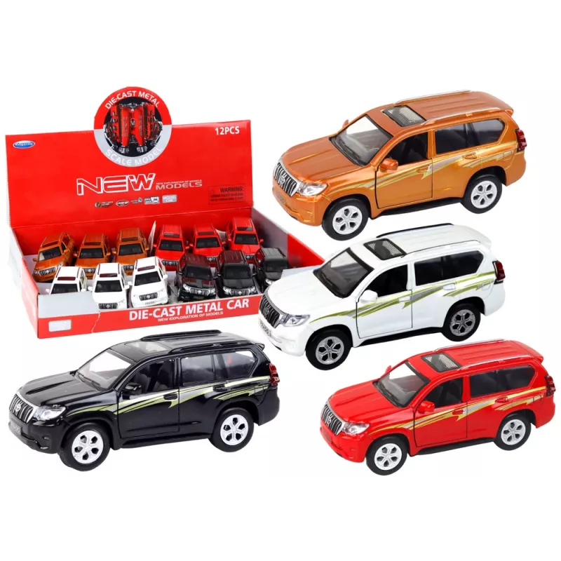 LEAN TOYS Metallauto 12 cm Soundeffekte Licht Verschiedene Farben