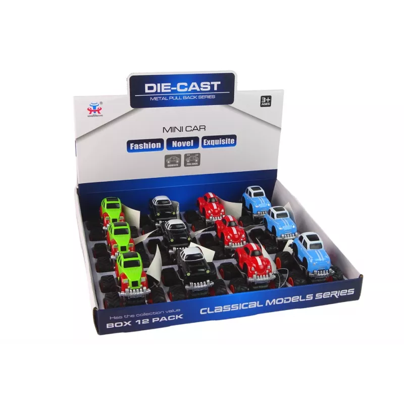 LEAN TOYS Metallauto Große Räder Verschiedene Designs HXHG08