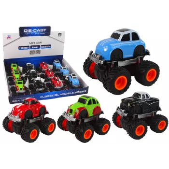 LEAN TOYS Metallauto Große Räder Verschiedene Designs HXHG08