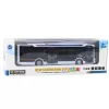 LEAN TOYS Metall-Stadtbus Weiß 1:43 Druckguss-Modell mit Rückziehmotor und öffnenden Türen