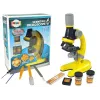 LEAN TOYS Mikroskop für den Wissenschaftler Bildungsset Gelb 100x 400x 1200x