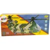 LEAN TOYS Militärhubschrauber mit großen Rotorblättern, Lichtern und Sound Moro