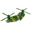LEAN TOYS Militärhubschrauber mit großen Rotorblättern, Lichtern und Sound Moro