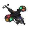 LEAN TOYS Militärhubschrauber mit großen Flügeln, Lichtern, Sound und Rotation